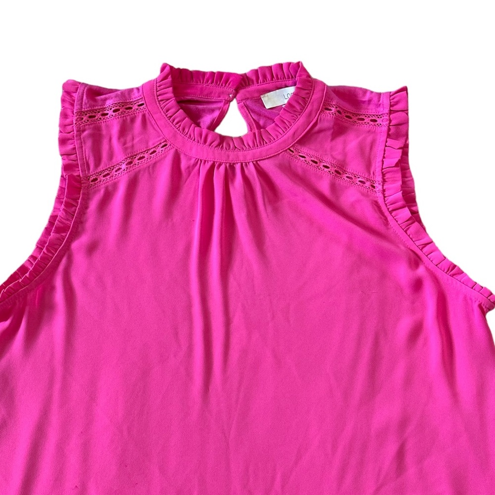 Loft Ruffle Sleeveless Tank Top - Picture 2 of 8